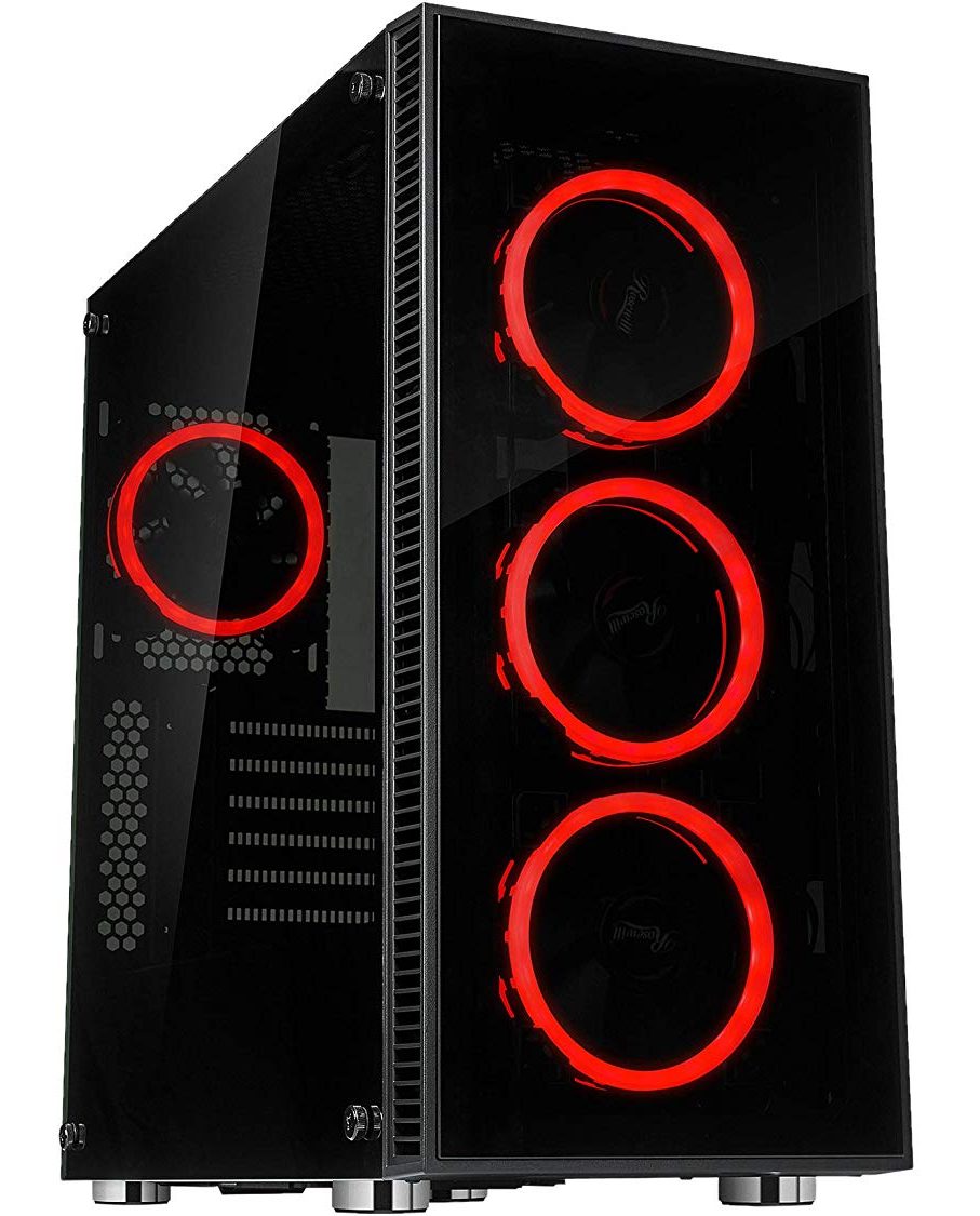 CULLINAN V500 Red LED PC Gaming Computer Case